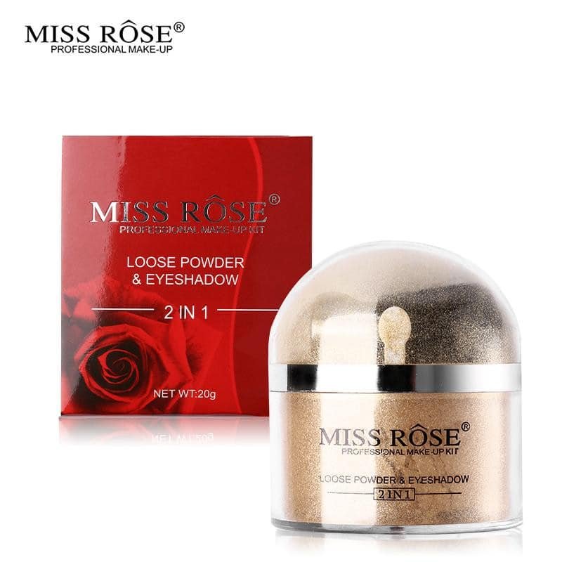 Miss Rose Golden Glitter Loose Powder Highlighter - Image 3